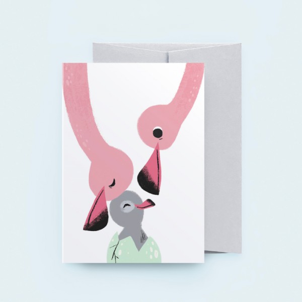 Baby Flamingo - Animal Kingdom Card