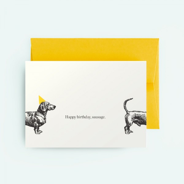 Happy Birthday, Sausage! - Bottoms Up Card