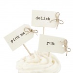 Ivory Blank Cupcake Sticks - Vintage Affair