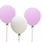 White & Pink 36 Inch Feature Balloons - Vintage Affair