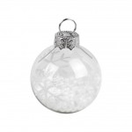 Snowflake Bauble Place Name Card Holders - Christmas Metallics