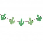 Wooden Cactus Bunting - Hot Summer
