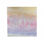 Rainbow & Iridescent Party Paper Napkins - Iridescent Party