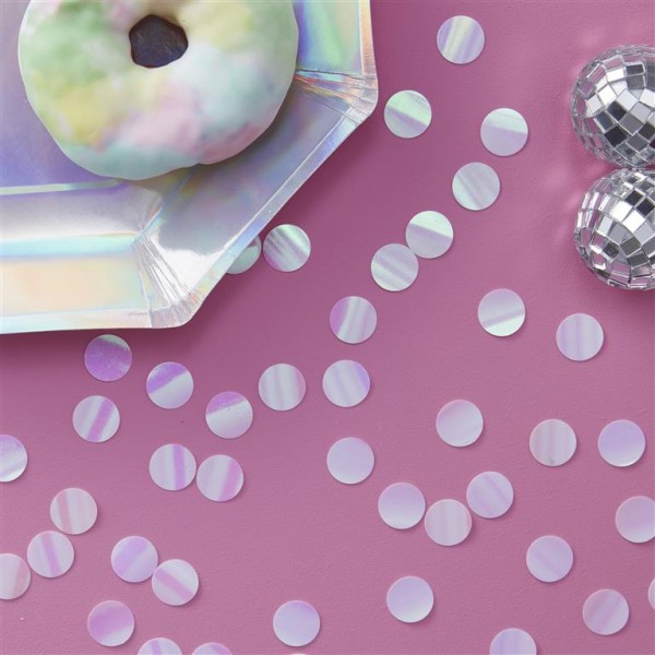 Iridescent Table Confetti - Iridescent Party