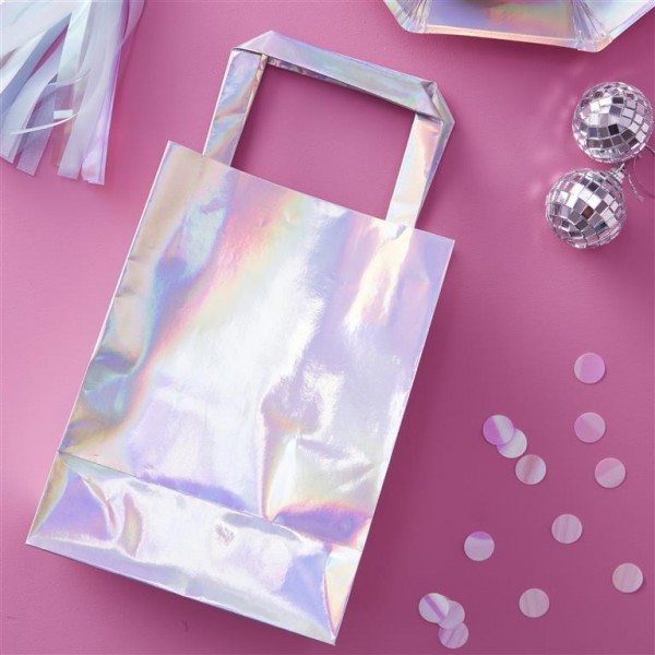 Iridescent Party Bags with Handle - Iridescent Party