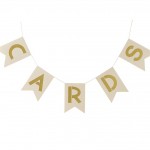 Ivory & Gold Cards Bunting - Metallic Perfection
