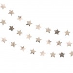 Rose Gold Glitter Star Garland - Metallic Star