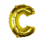 Gold Foil Letter C Balloon - Pick and Mix