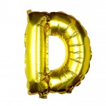 Gold Foil Letter D Balloon - Pick and Mix