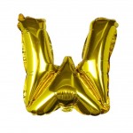 Gold Foil Letter W Balloon - Pick and Mix