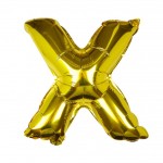 Gold Foil Letter X Balloon - Pick and Mix