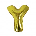 Gold Foil Letter Y Balloon - Pick and Mix