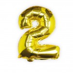 Gold Foil Number 2 Balloon - Pick and Mix