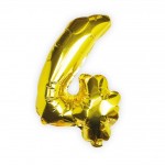 Gold Foil Number 4 Balloon - Pick and Mix