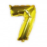 Gold Foil Number 7 Balloon - Pick and Mix