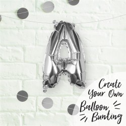 Silver Foil Letter A Balloon - Pick and Mix