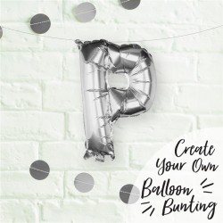 Silver Foil Letter P Balloon - Pick and Mix