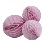 Pink Honeycomb Ball Decorations - Princess Party