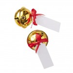 Gold Bell Place Card Holders - Red and Gold