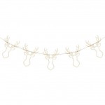 Wooden Stag Head Bunting - Rustic Christmas