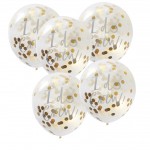 Balloons - 12" Confetti - Gold - I Do