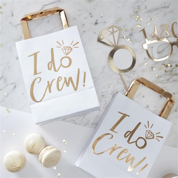 Hen Party Bags - Gold Foiled I Do Crew 
