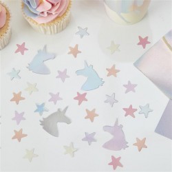 Unicorn and Stars Confetti - Make a Wish