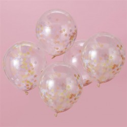 Star Confetti Balloons - Make a Wish