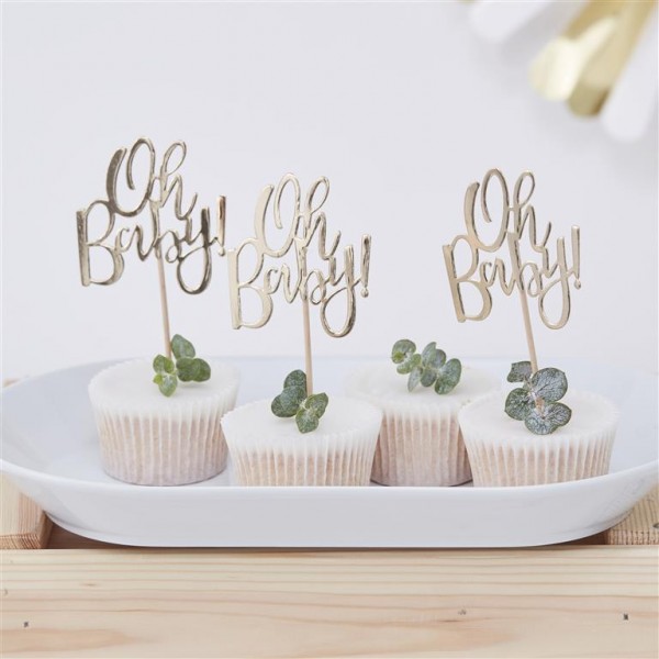 Cupcake Toppers - Oh Baby!