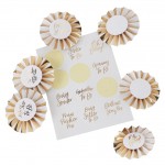 Gold Foiled Baby Shower Badge Kit