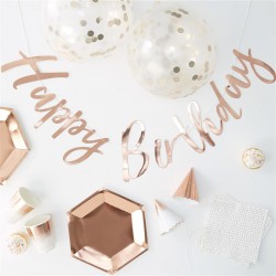 Ginger Ray Rose Gold Foiled Assorted Party Paper Hats Pick /& Mix Rose Gold 6 Pack
