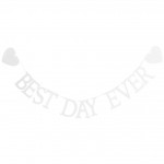 Bunting - Best Day Ever - Wooden White