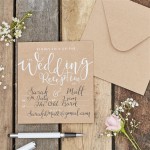 Kraft Wedding Reception Invitations