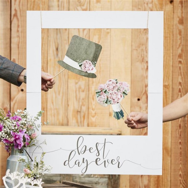 Giant Polaroid Wedding Sign