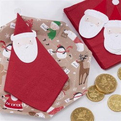 Christmas Santa Napkin Topper Kit - Santa and Friends