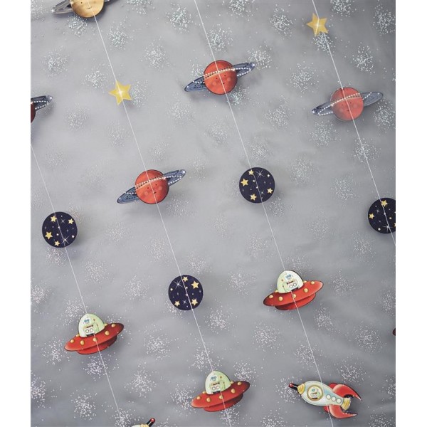 Robot & Spaceship Backdrop - Space Adventure Party