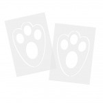 Plastic Bunny Foot Print Stencil