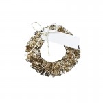 Gold Wreath Name Place Card Holders - Gold Christmas