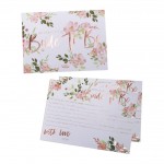 Rose Gold Foiled Advice Cards - Bride to Be