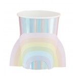 Iridescent Foiled Rainbow Cups