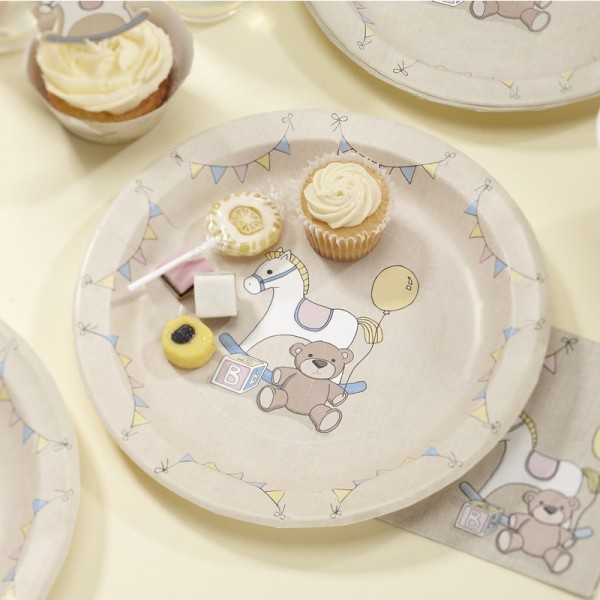 Paper Party Plates - Rock-A-Bye Baby