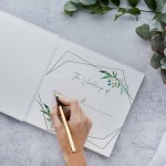 Gold Geometric 'Our Special Day' Guest Book