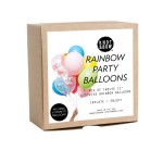 Rainbow Party Balloons - 12 Pack