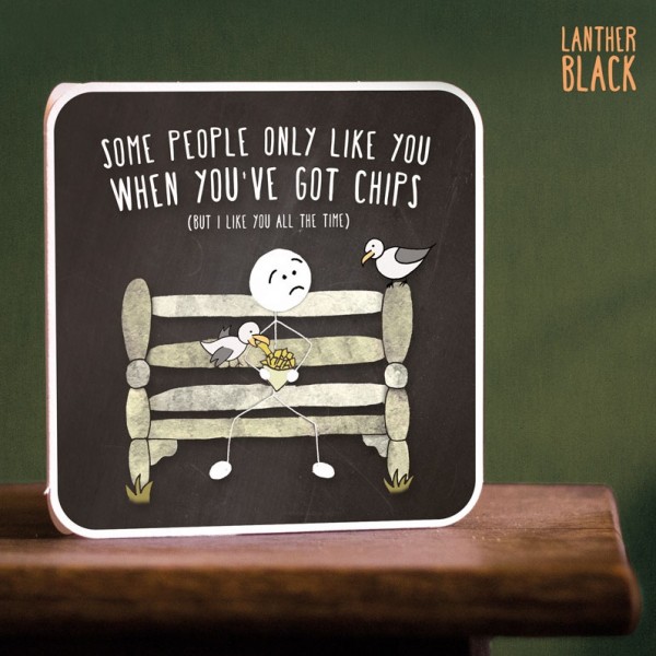 I Like You All The Time Card - Sad Stickman