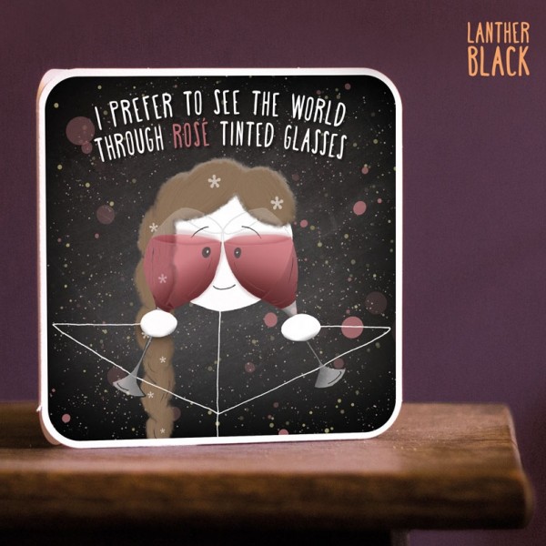 Rose Tinted Glasses Card - Sad Stickman