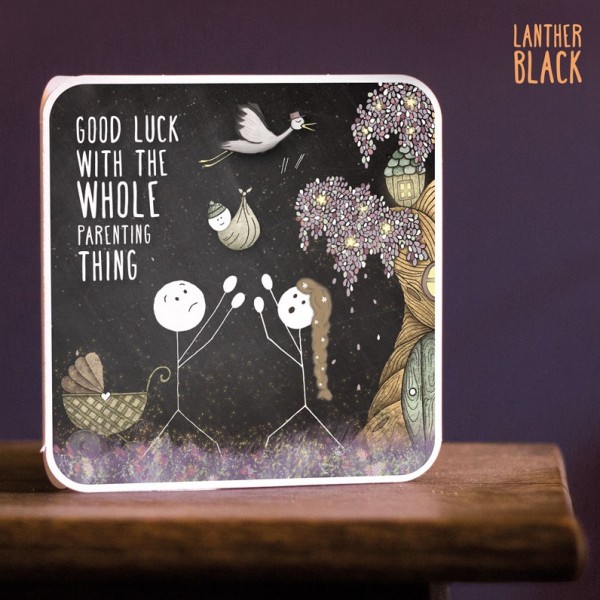 Good Luck With The Whole Parenting Thing - Sad Stickman