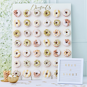 Large Donut Wall - Gold Wedding Range from OurHooray