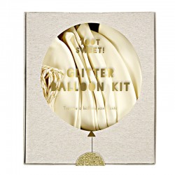 White Confetti Balloon Kit