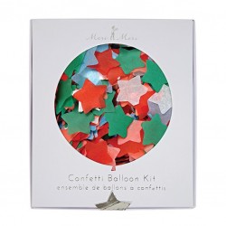 Star Confetti Christmas Balloon Kit