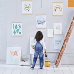 Rainbow and Unicorns Art Print